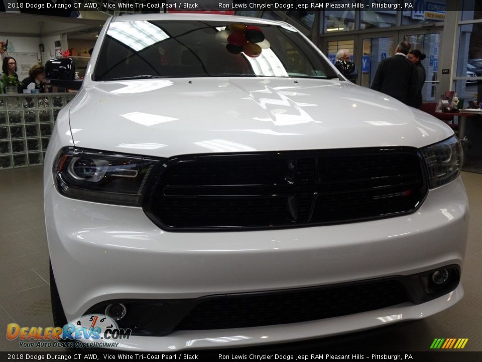 2018 Dodge Durango GT AWD Vice White Tri-Coat Pearl / Black Photo #8