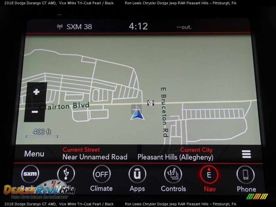 2018 Dodge Durango GT AWD Vice White Tri-Coat Pearl / Black Photo #17