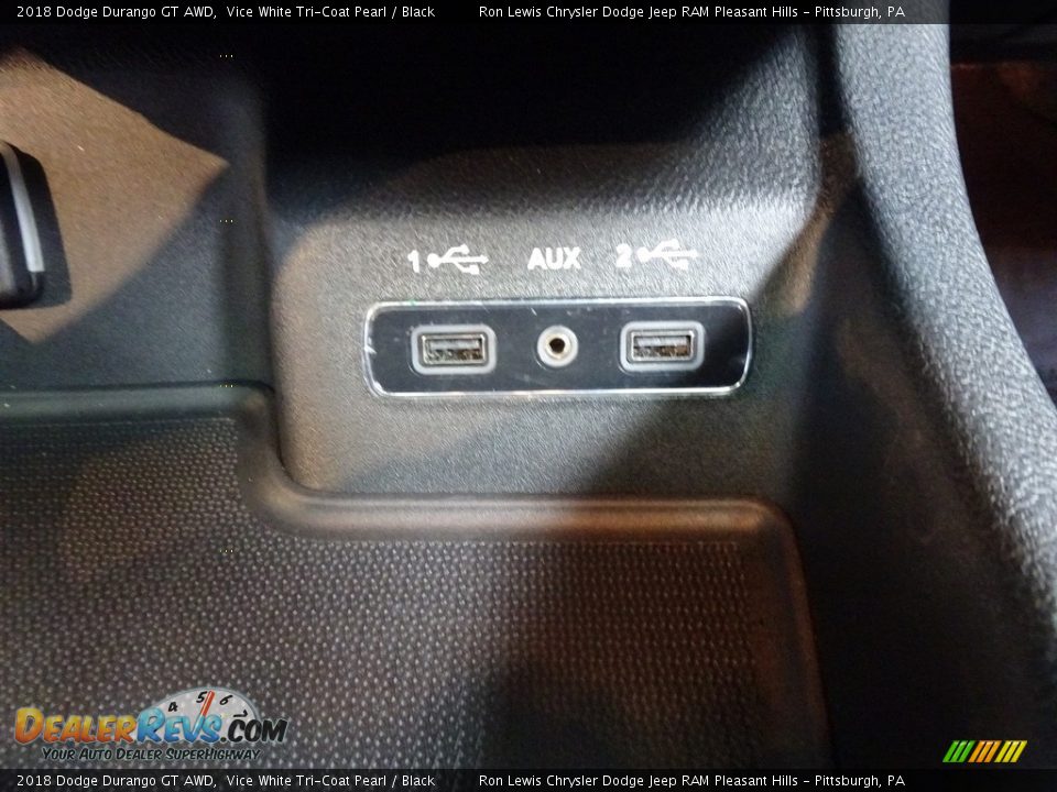 2018 Dodge Durango GT AWD Vice White Tri-Coat Pearl / Black Photo #19