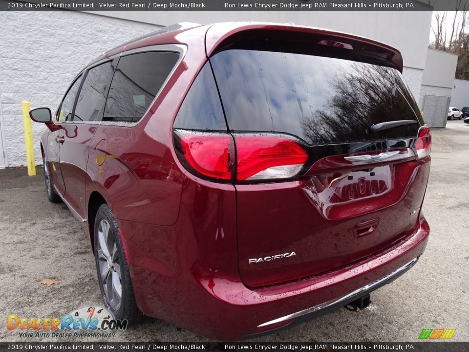 2019 Chrysler Pacifica Limited Velvet Red Pearl / Deep Mocha/Black Photo #3