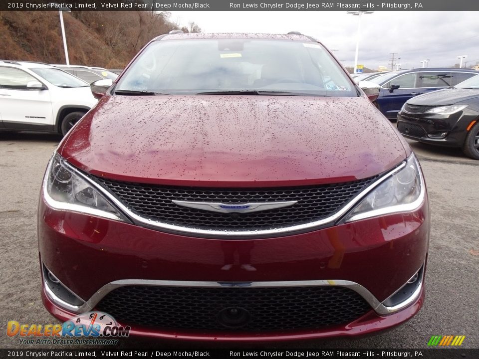 2019 Chrysler Pacifica Limited Velvet Red Pearl / Deep Mocha/Black Photo #8