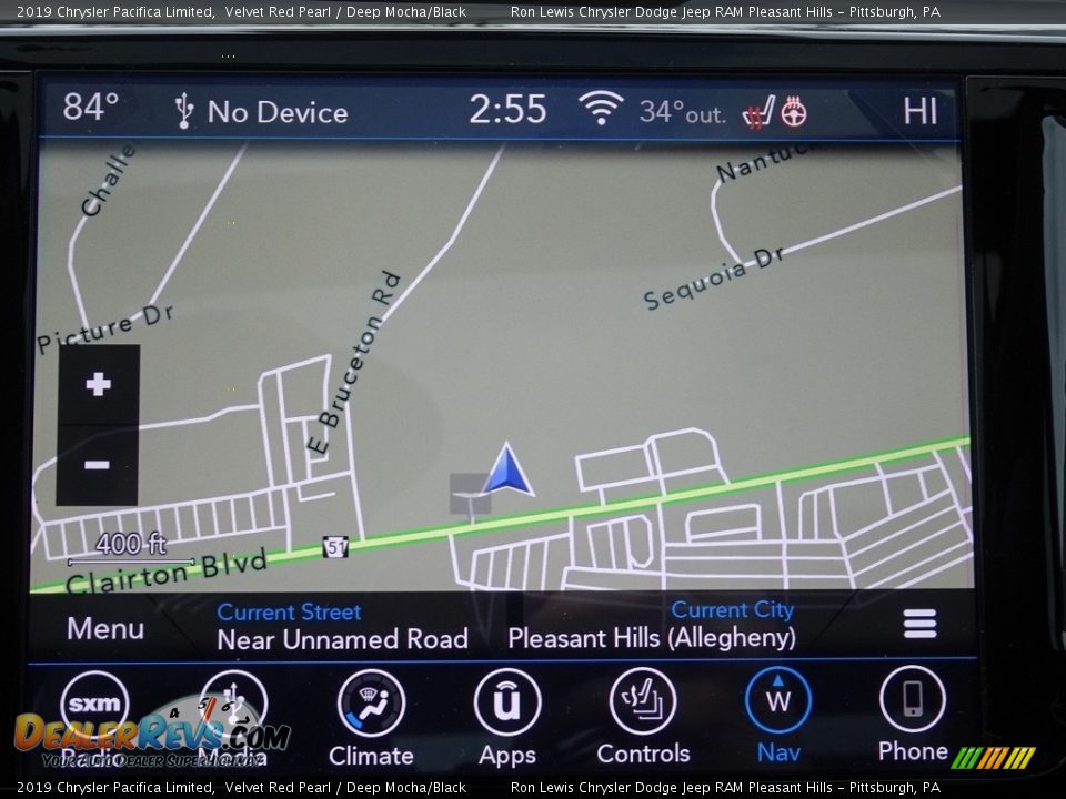 Navigation of 2019 Chrysler Pacifica Limited Photo #18