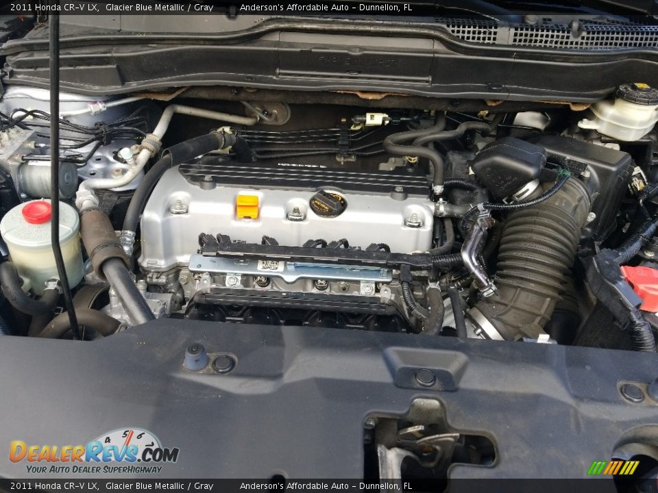 2011 Honda CR-V LX Glacier Blue Metallic / Gray Photo #21