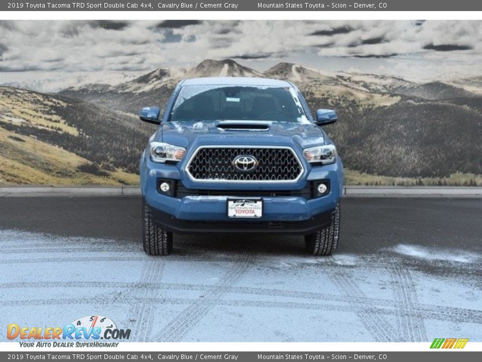 2019 Toyota Tacoma TRD Sport Double Cab 4x4 Cavalry Blue / Cement Gray Photo #2