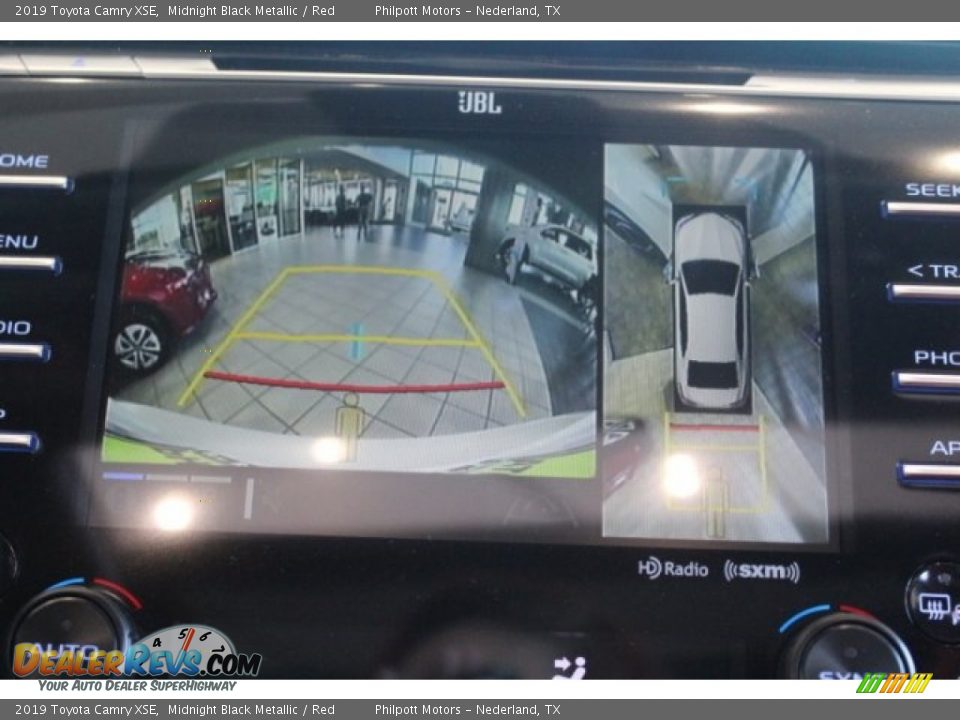 2019 Toyota Camry XSE Midnight Black Metallic / Red Photo #12