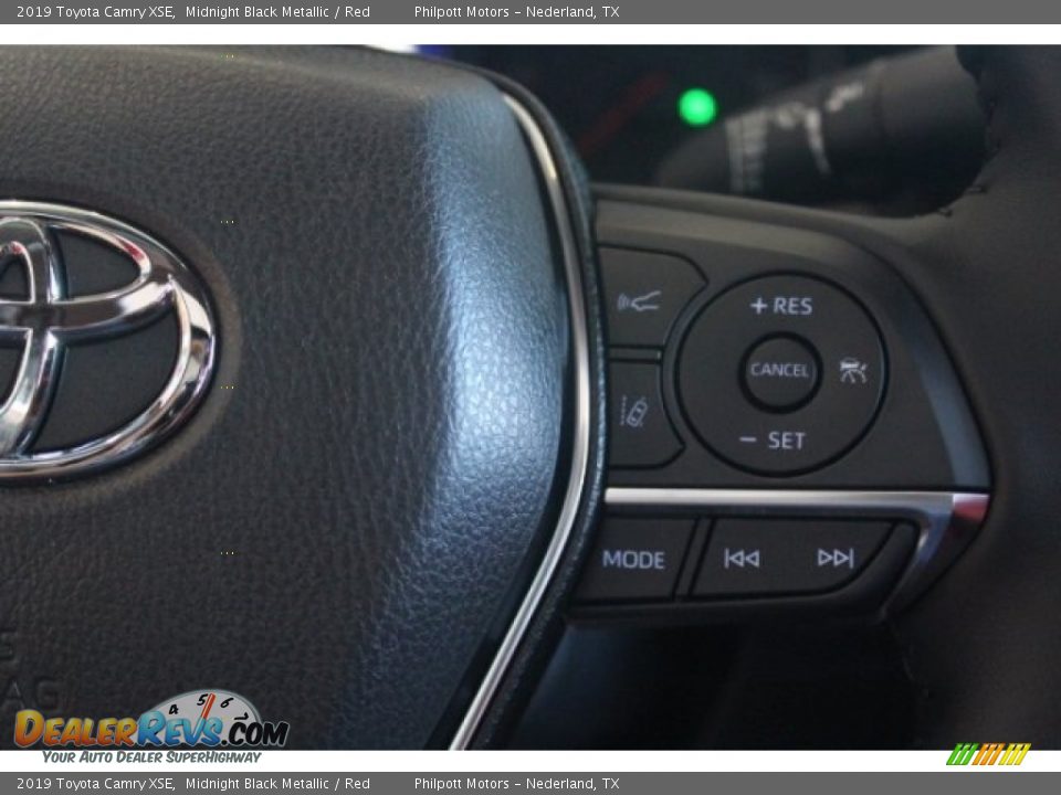 2019 Toyota Camry XSE Midnight Black Metallic / Red Photo #18