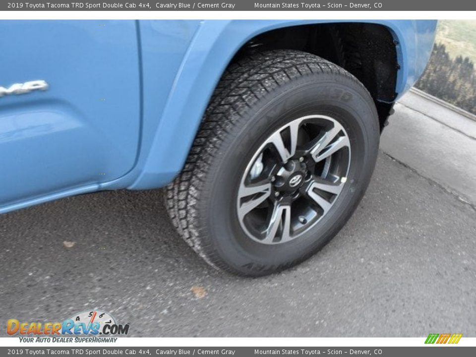 2019 Toyota Tacoma TRD Sport Double Cab 4x4 Cavalry Blue / Cement Gray Photo #35