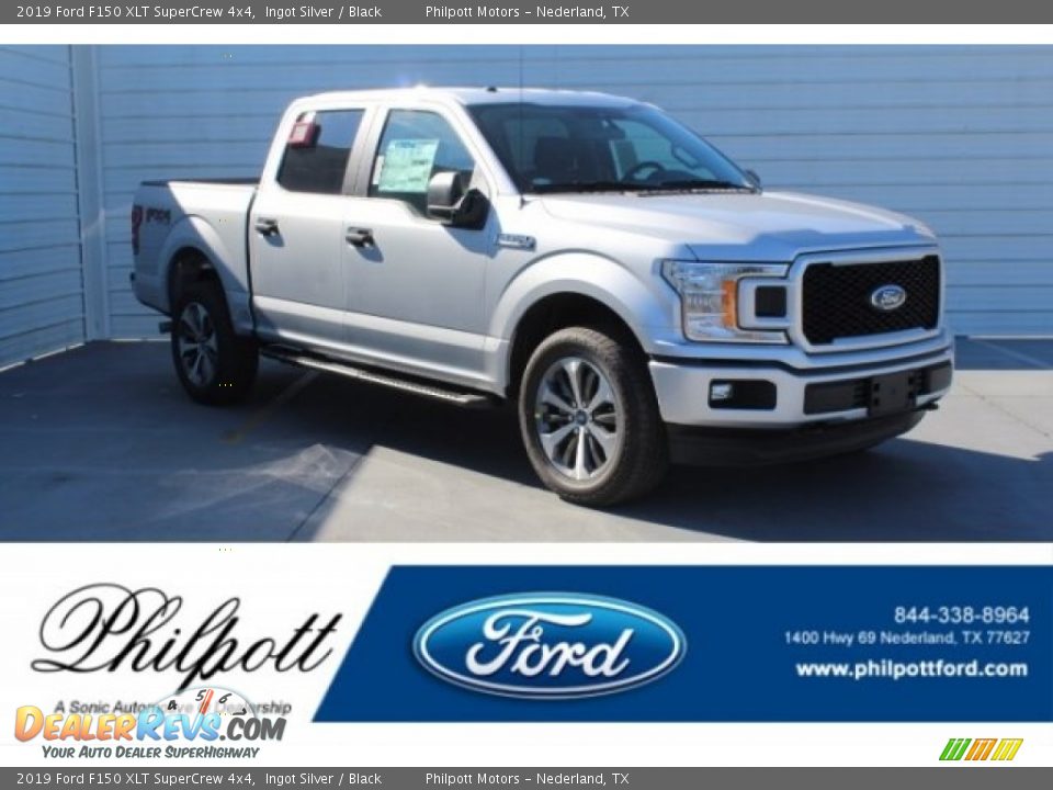 2019 Ford F150 XLT SuperCrew 4x4 Ingot Silver / Black Photo #1