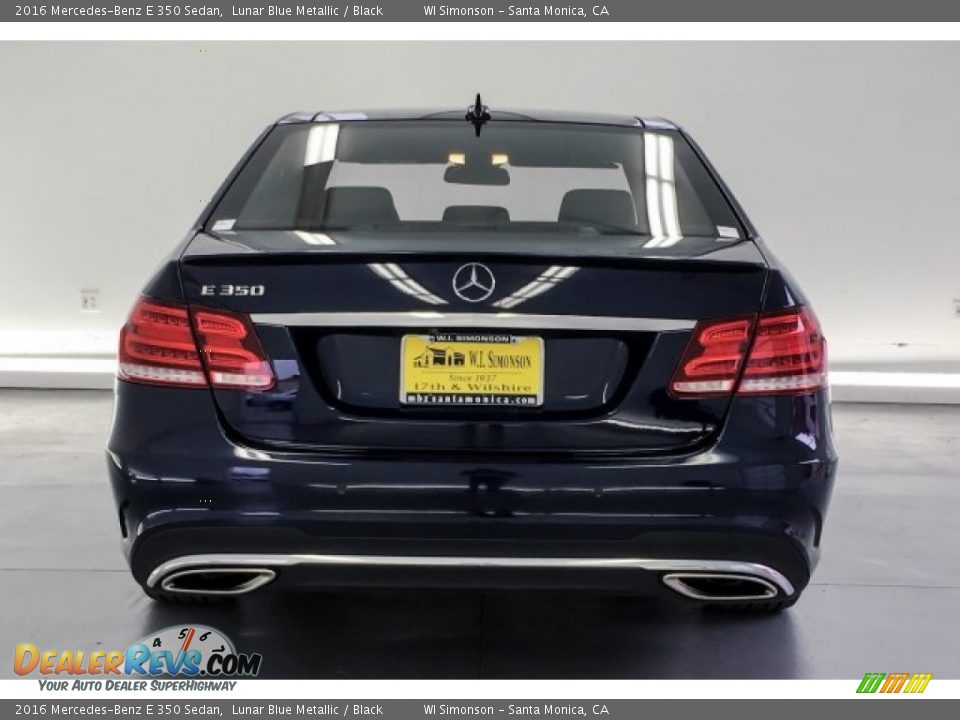 2016 Mercedes-Benz E 350 Sedan Lunar Blue Metallic / Black Photo #3