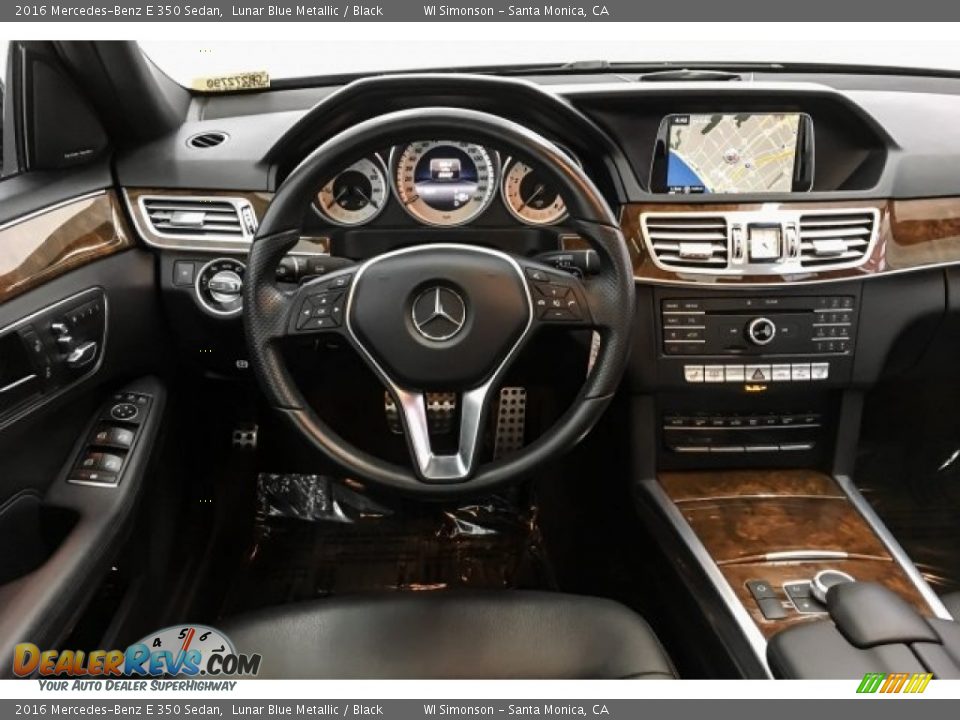 2016 Mercedes-Benz E 350 Sedan Lunar Blue Metallic / Black Photo #4