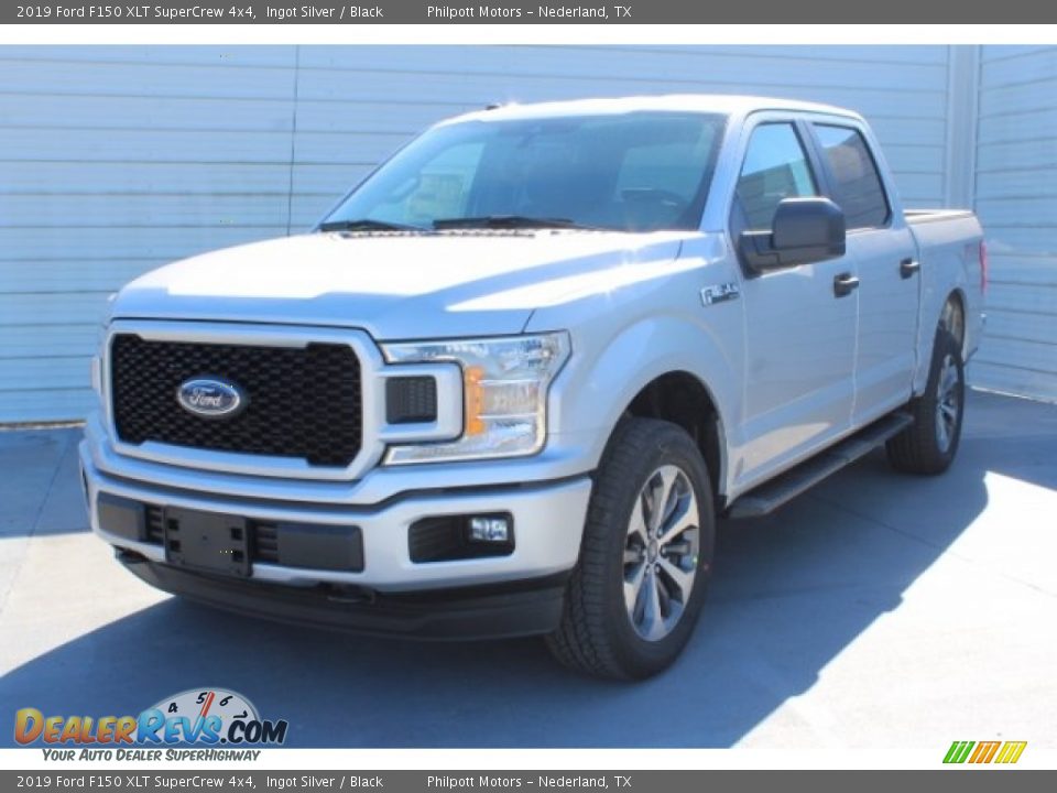 2019 Ford F150 XLT SuperCrew 4x4 Ingot Silver / Black Photo #4