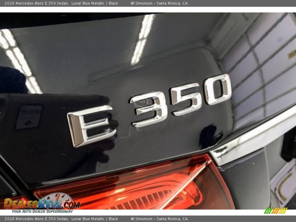 2016 Mercedes-Benz E 350 Sedan Lunar Blue Metallic / Black Photo #7