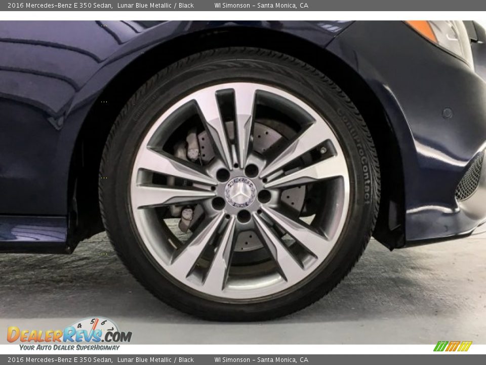 2016 Mercedes-Benz E 350 Sedan Lunar Blue Metallic / Black Photo #8