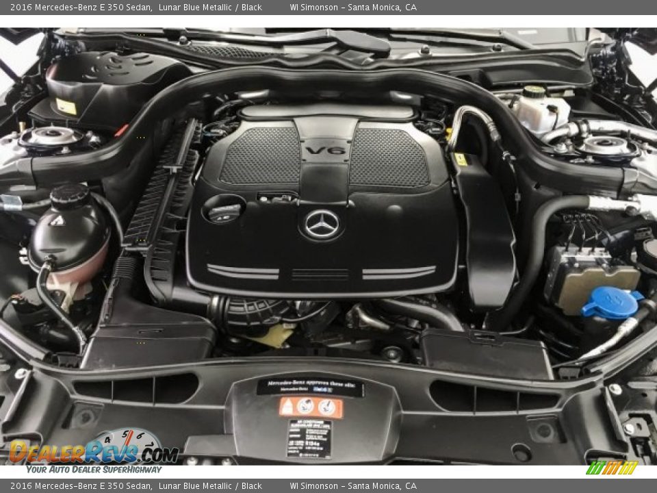 2016 Mercedes-Benz E 350 Sedan Lunar Blue Metallic / Black Photo #9