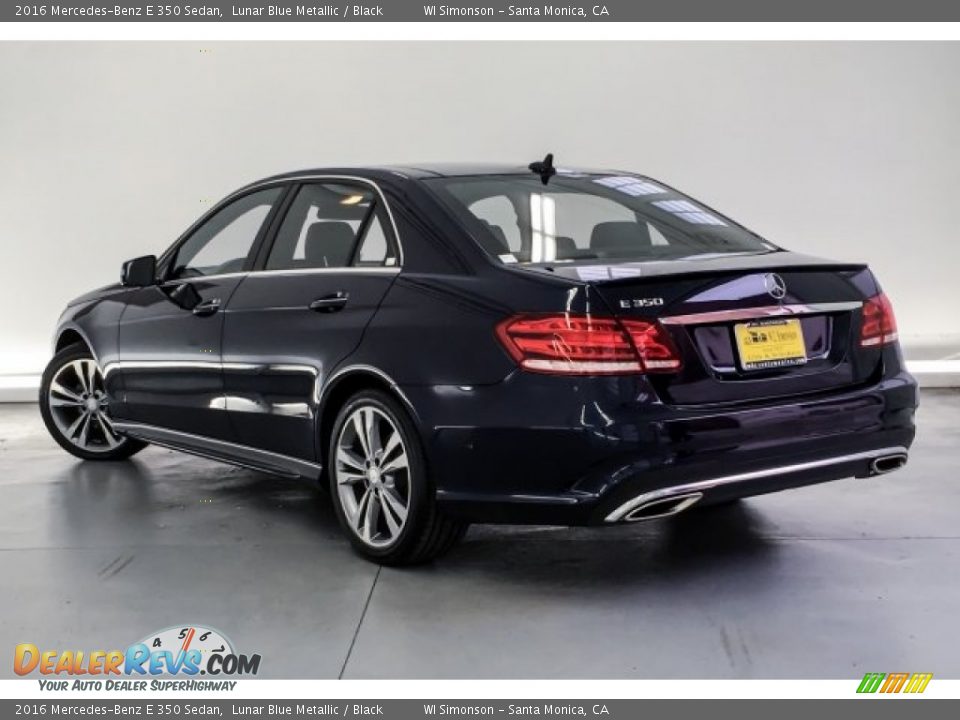 2016 Mercedes-Benz E 350 Sedan Lunar Blue Metallic / Black Photo #10