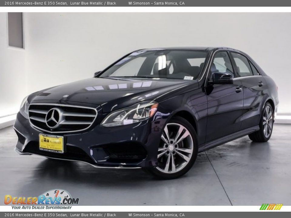 2016 Mercedes-Benz E 350 Sedan Lunar Blue Metallic / Black Photo #12