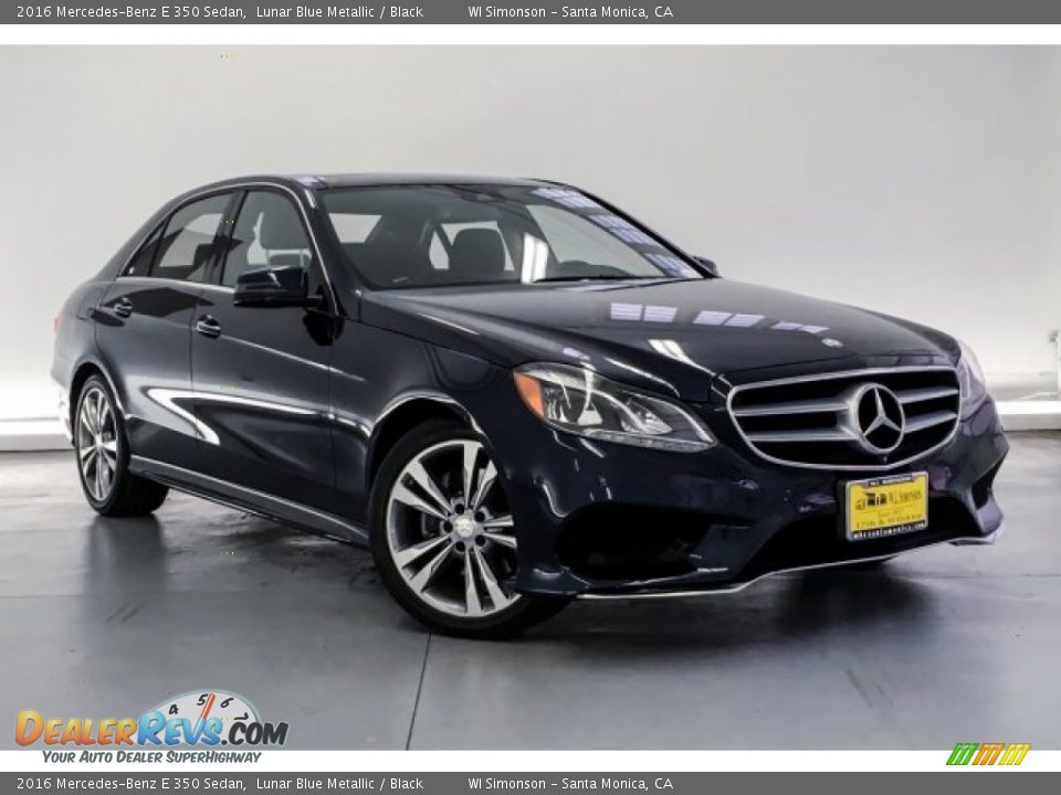 2016 Mercedes-Benz E 350 Sedan Lunar Blue Metallic / Black Photo #14