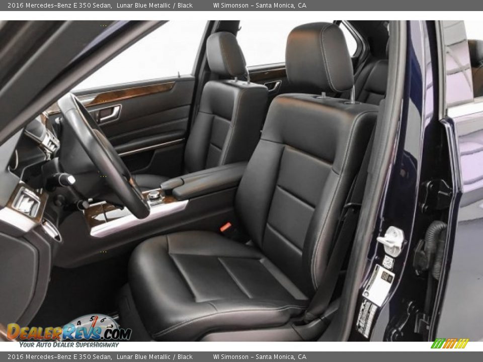 2016 Mercedes-Benz E 350 Sedan Lunar Blue Metallic / Black Photo #15
