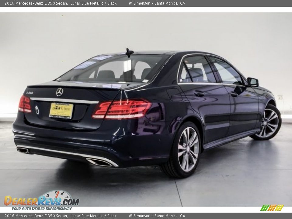 2016 Mercedes-Benz E 350 Sedan Lunar Blue Metallic / Black Photo #16