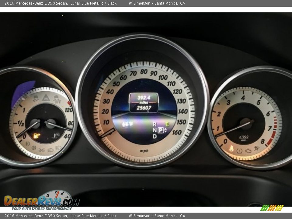 2016 Mercedes-Benz E 350 Sedan Lunar Blue Metallic / Black Photo #21