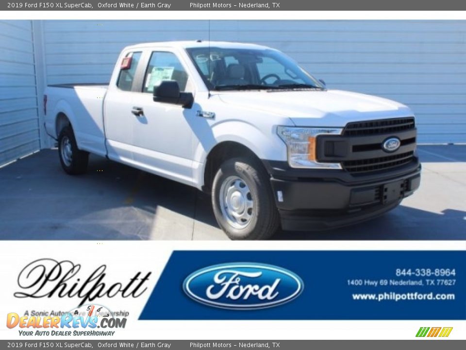 2019 Ford F150 XL SuperCab Oxford White / Earth Gray Photo #1
