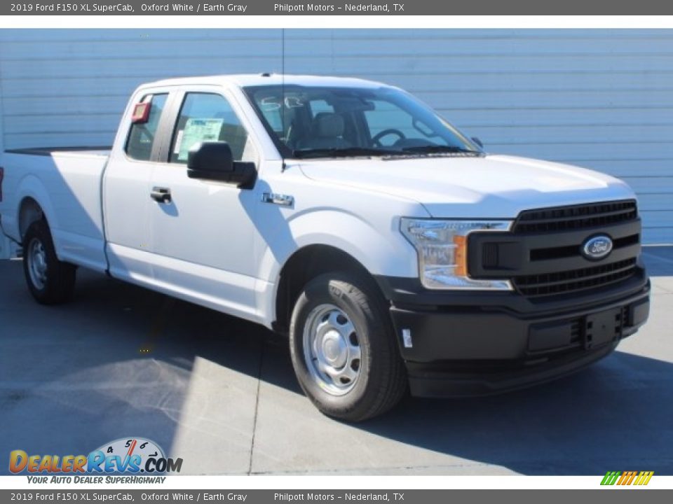 2019 Ford F150 XL SuperCab Oxford White / Earth Gray Photo #2