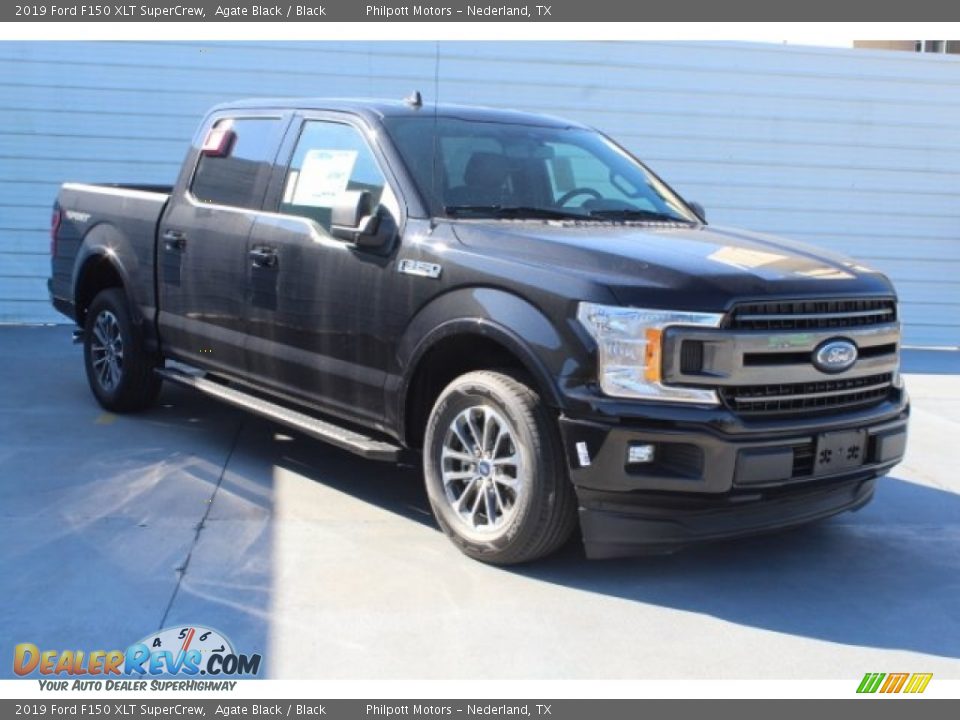 2019 Ford F150 XLT SuperCrew Agate Black / Black Photo #2