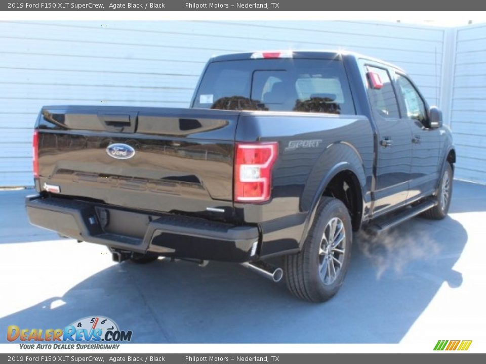 2019 Ford F150 XLT SuperCrew Agate Black / Black Photo #8