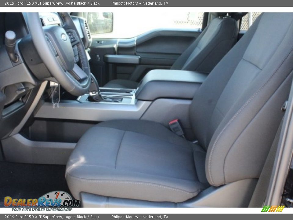 2019 Ford F150 XLT SuperCrew Agate Black / Black Photo #10