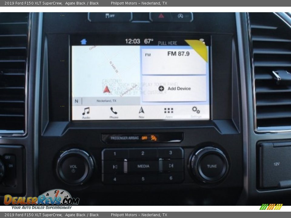 2019 Ford F150 XLT SuperCrew Agate Black / Black Photo #12