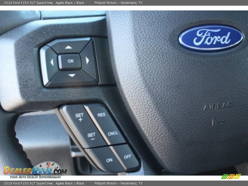 2019 Ford F150 XLT SuperCrew Agate Black / Black Photo #15