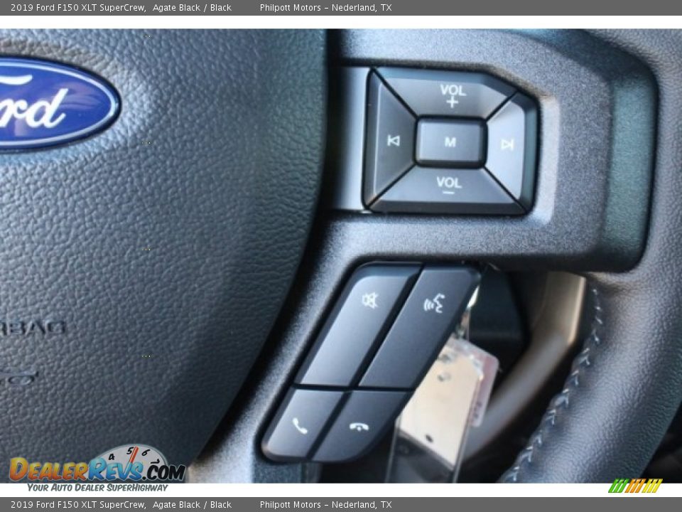 2019 Ford F150 XLT SuperCrew Agate Black / Black Photo #16