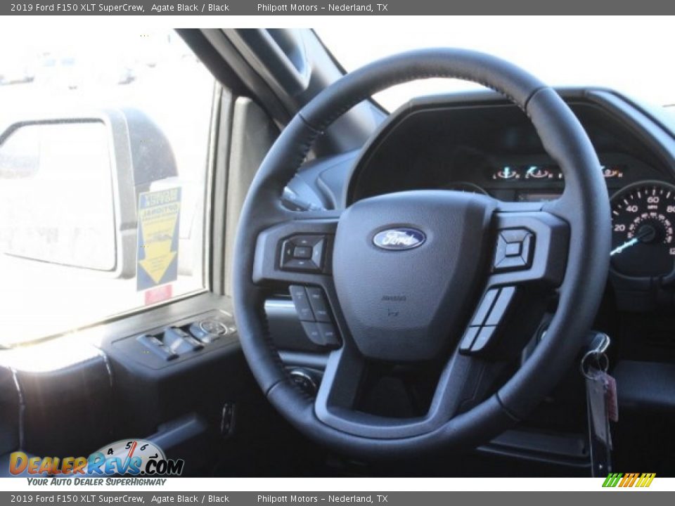 2019 Ford F150 XLT SuperCrew Agate Black / Black Photo #20