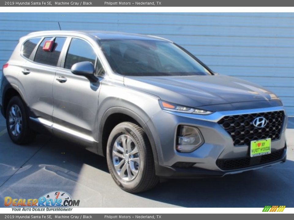 2019 Hyundai Santa Fe SE Machine Gray / Black Photo #2