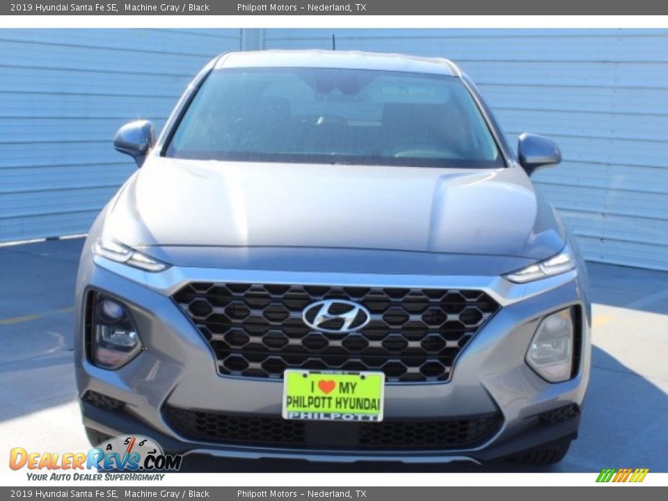 2019 Hyundai Santa Fe SE Machine Gray / Black Photo #3