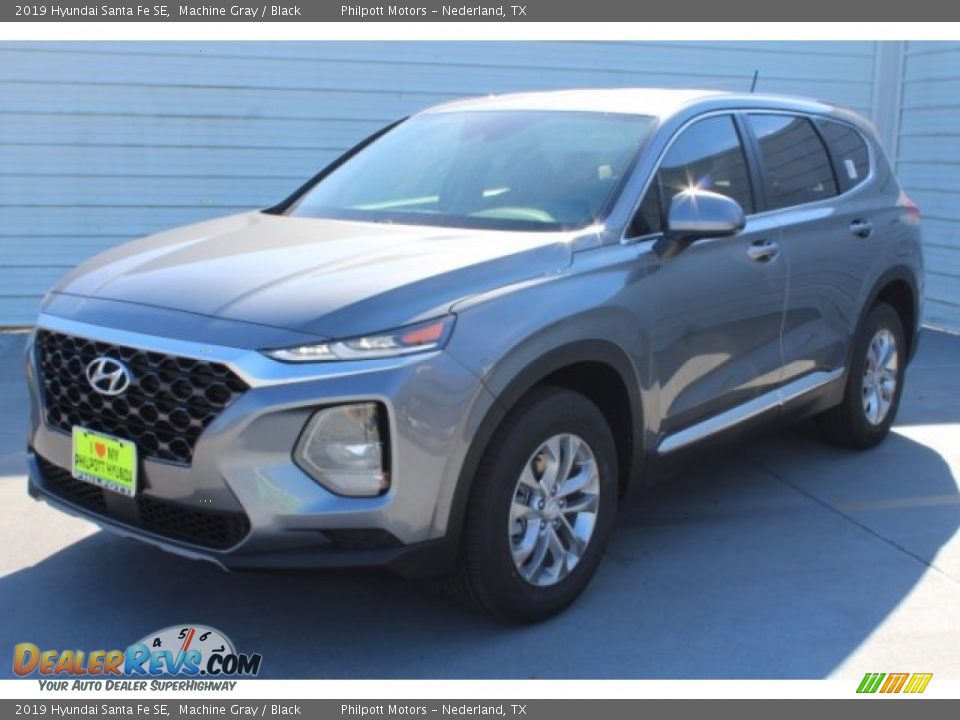 2019 Hyundai Santa Fe SE Machine Gray / Black Photo #4