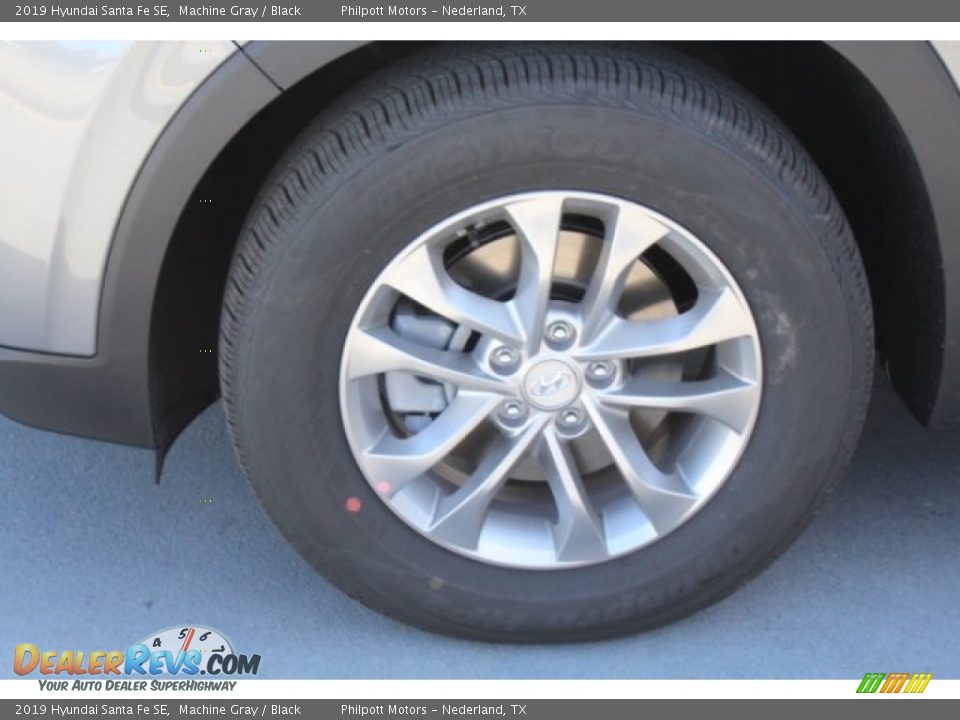 2019 Hyundai Santa Fe SE Machine Gray / Black Photo #5