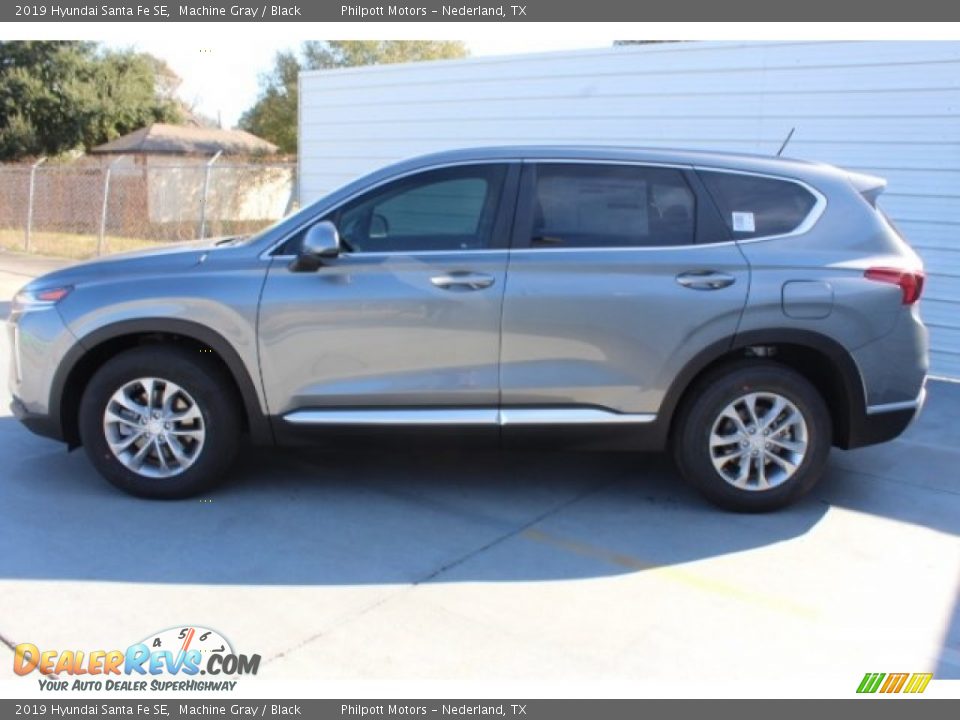 2019 Hyundai Santa Fe SE Machine Gray / Black Photo #6