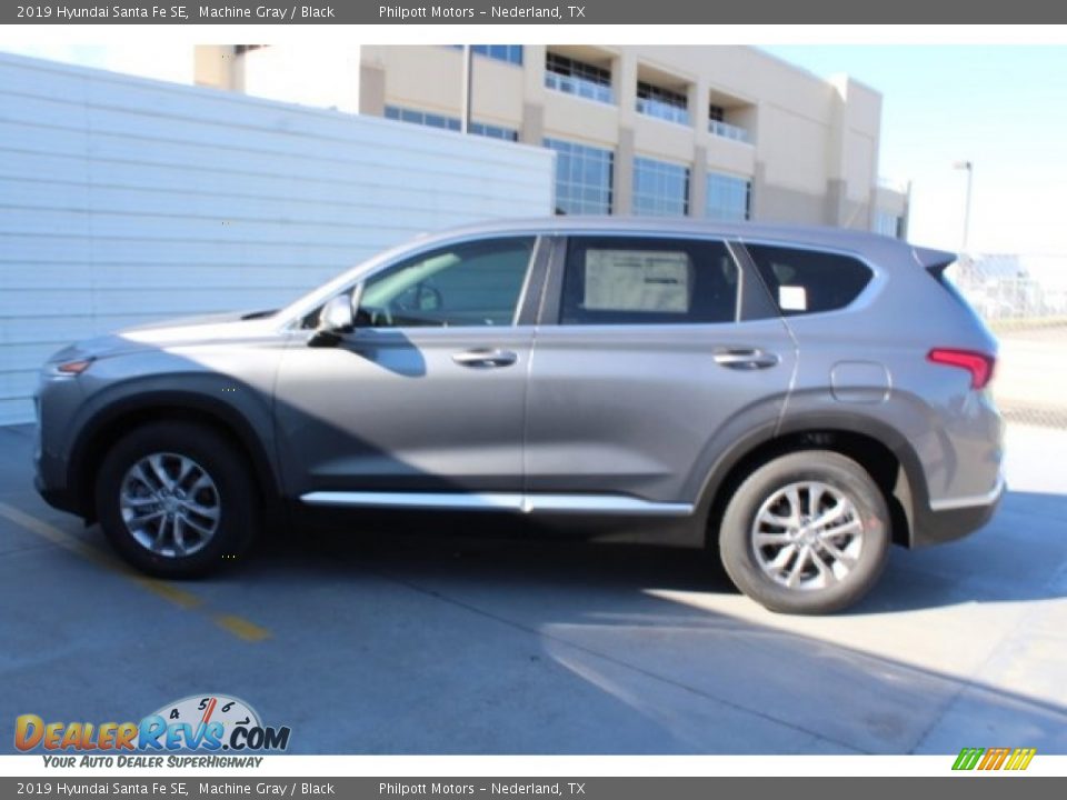 2019 Hyundai Santa Fe SE Machine Gray / Black Photo #7