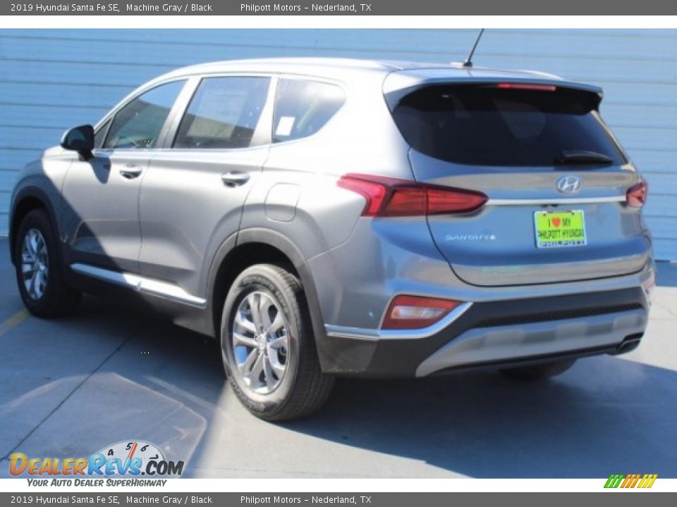 2019 Hyundai Santa Fe SE Machine Gray / Black Photo #8