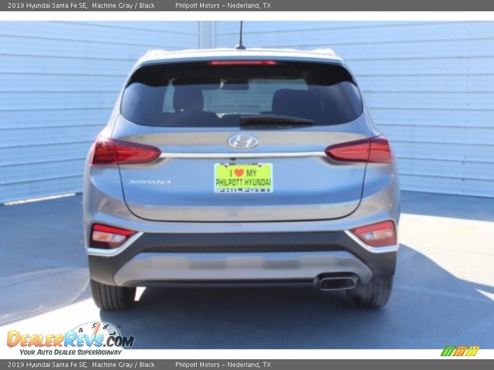2019 Hyundai Santa Fe SE Machine Gray / Black Photo #9