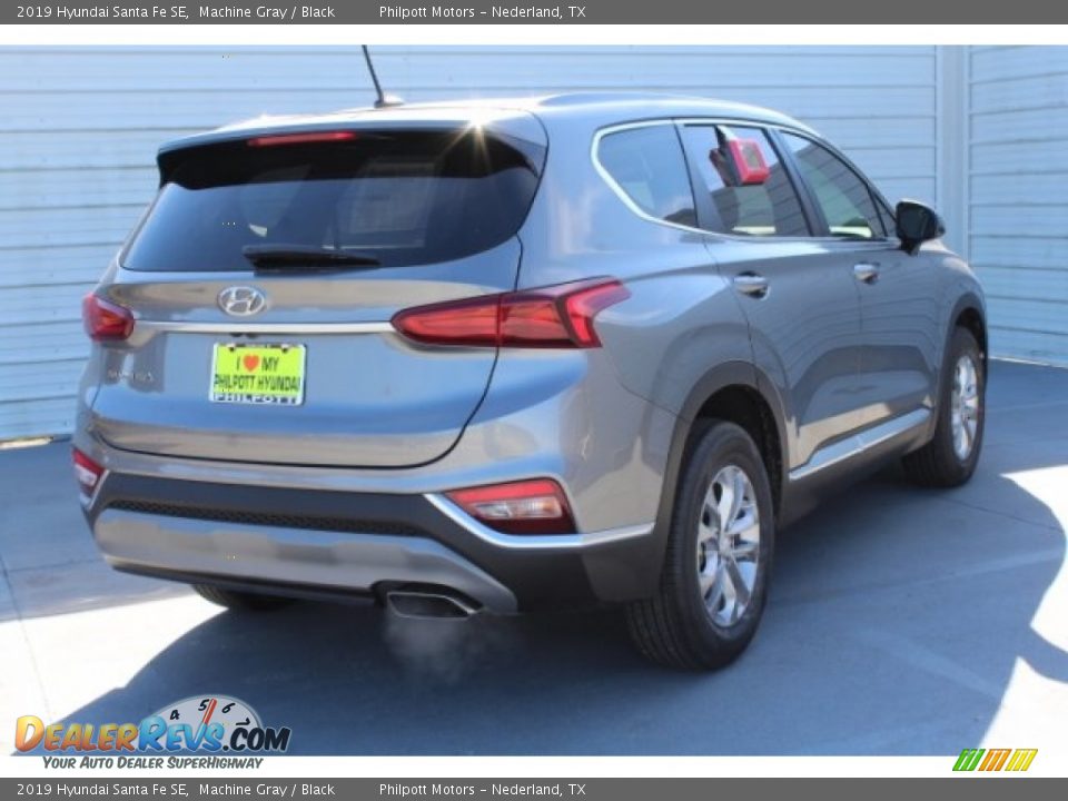 2019 Hyundai Santa Fe SE Machine Gray / Black Photo #10