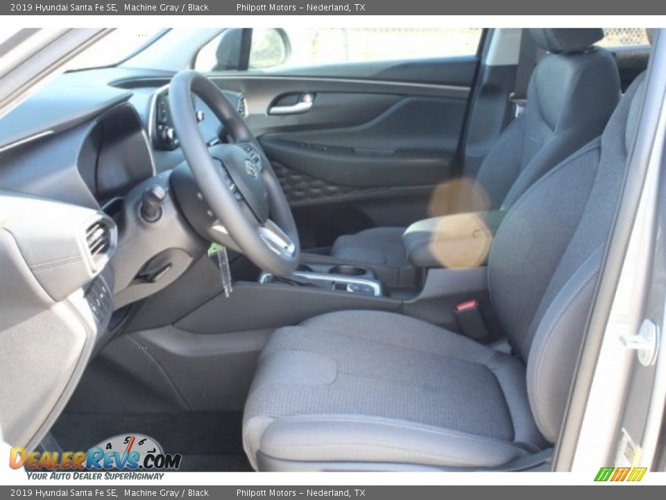 2019 Hyundai Santa Fe SE Machine Gray / Black Photo #12