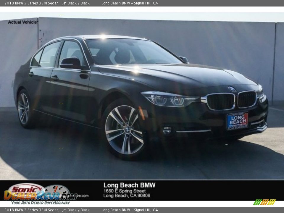 2018 BMW 3 Series 330i Sedan Jet Black / Black Photo #1