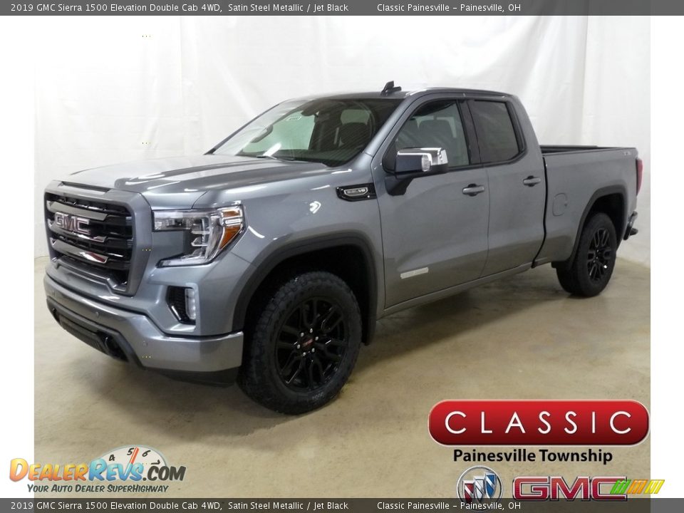 2019 GMC Sierra 1500 Elevation Double Cab 4WD Satin Steel Metallic / Jet Black Photo #1