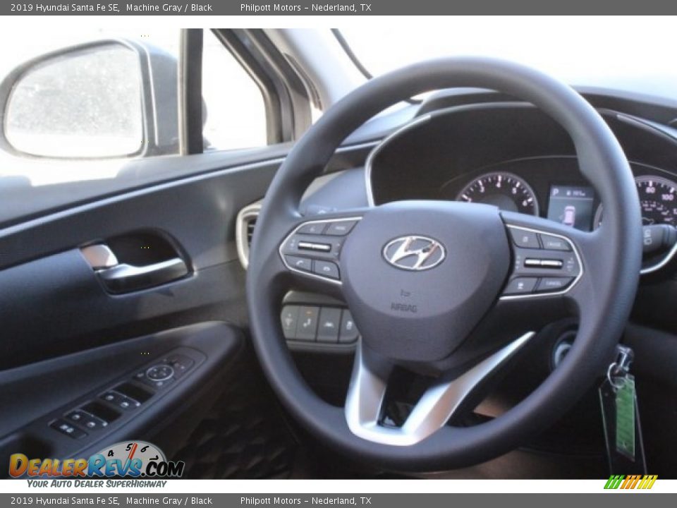 2019 Hyundai Santa Fe SE Machine Gray / Black Photo #21