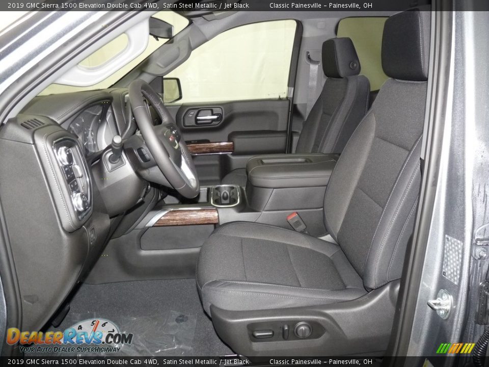 Jet Black Interior - 2019 GMC Sierra 1500 Elevation Double Cab 4WD Photo #6