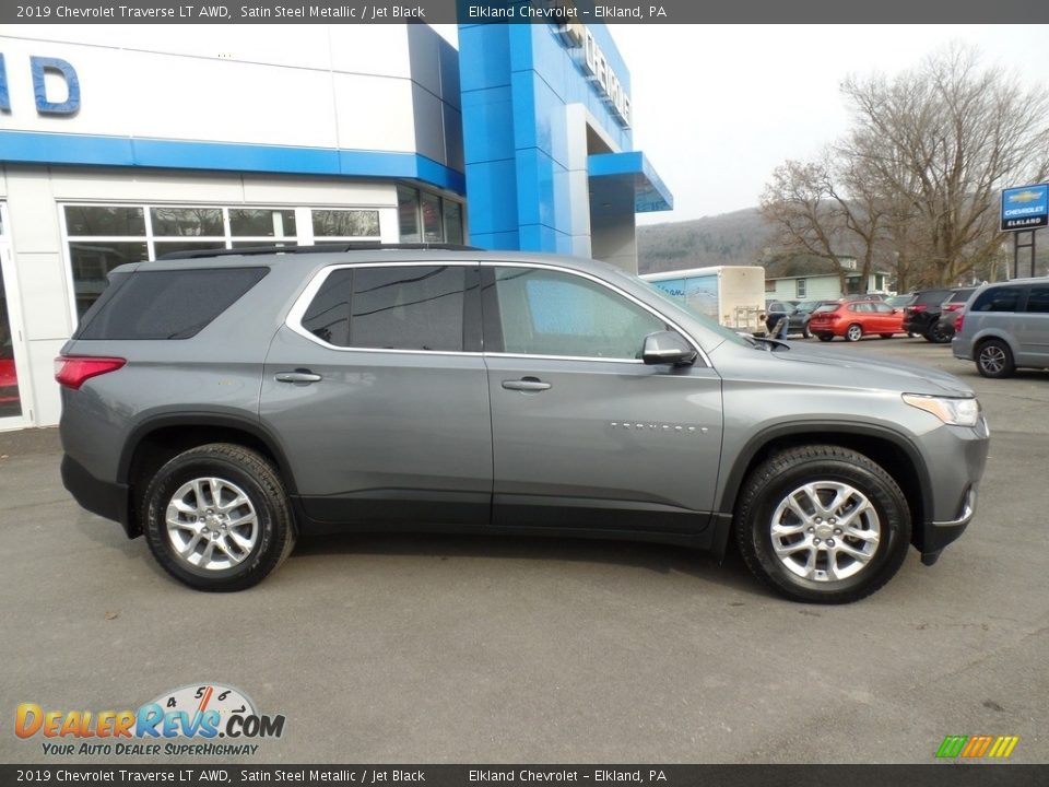 2019 Chevrolet Traverse LT AWD Satin Steel Metallic / Jet Black Photo #4