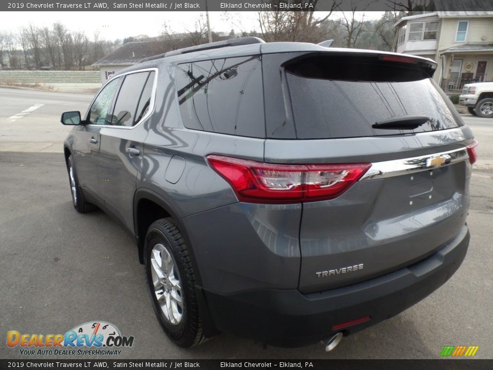 2019 Chevrolet Traverse LT AWD Satin Steel Metallic / Jet Black Photo #7