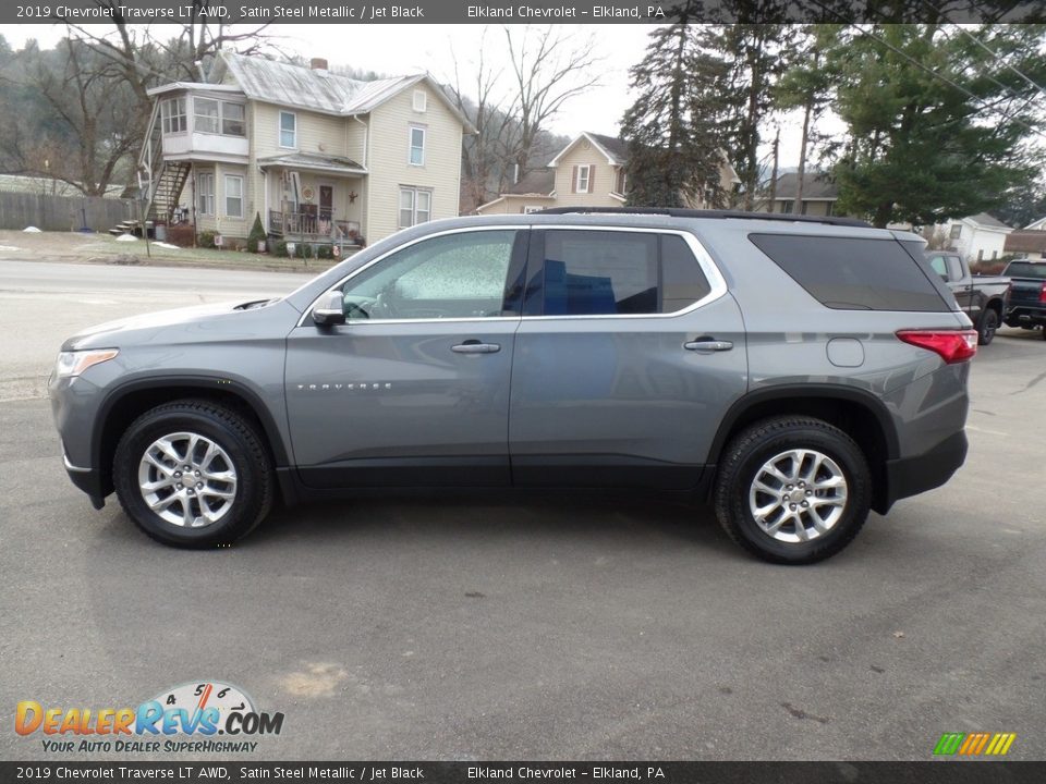 2019 Chevrolet Traverse LT AWD Satin Steel Metallic / Jet Black Photo #8